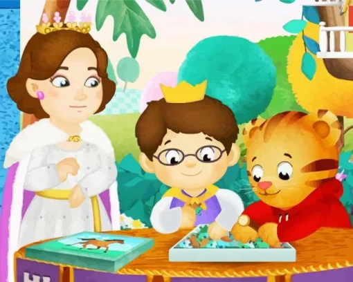 Prince Wednesday In Daniel Tigers Neighborhood Diamond Painting