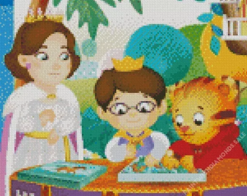 Prince Wednesday In Daniel Tigers Neighborhood Diamond Painting