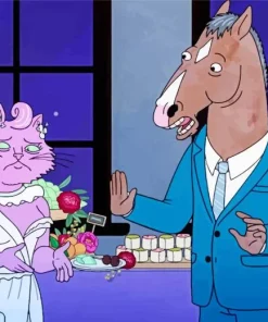 Princess Carolyn And BoJack Horseman Diamond Painting