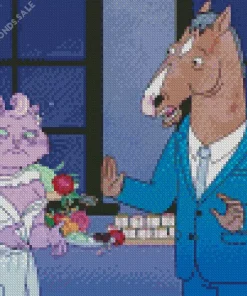 Princess Carolyn And BoJack Horseman Diamond Painting