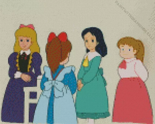 Princess Sara And Her Friends Diamond Painting