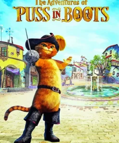 Puss In Boots Animated Movie Diamond Painting