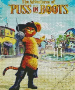 Puss In Boots Animated Movie Diamond Painting