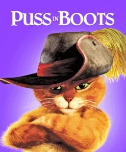 Puss In Boots Character Poster Diamond Painting