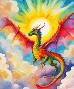 Rainbow Dragon Art Diamond Paintings