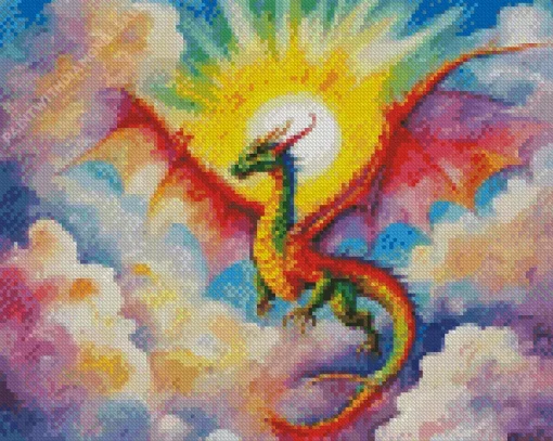 Rainbow Dragon Art Diamond Paints