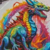 Rainbow Dragon Mural Art Diamond Paints