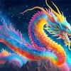 Rainbow chinese dragon Diamond Paintings