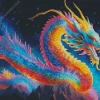 Rainbow chinese dragon Diamond Paints