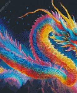 Rainbow chinese dragon Diamond Paints