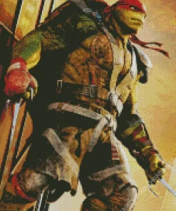 Raphael Ninja Turtles Diamond With Numbers