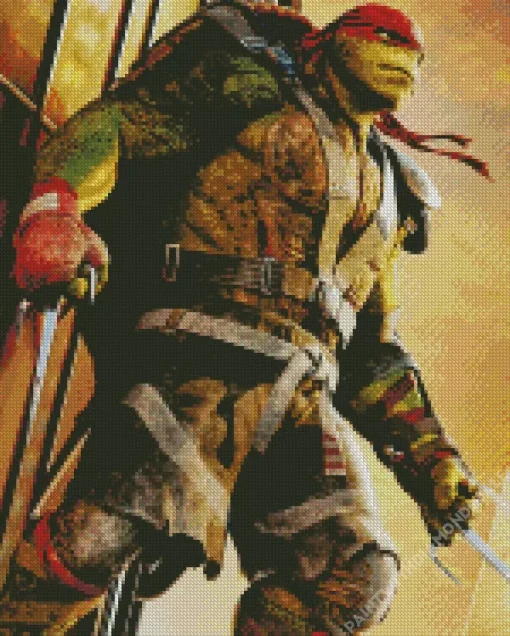 Raphael Ninja Turtles Diamond With Numbers