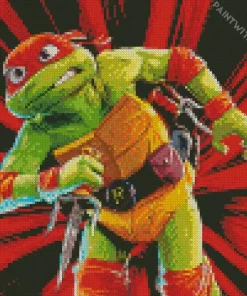 Raphael Teenage Mutant Ninja Turtles Diamond With Numbers