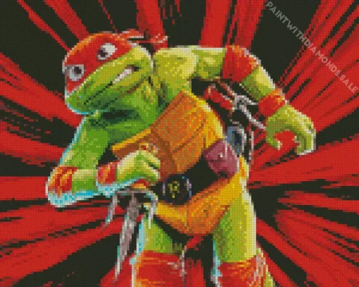 Raphael Teenage Mutant Ninja Turtles Diamond With Numbers