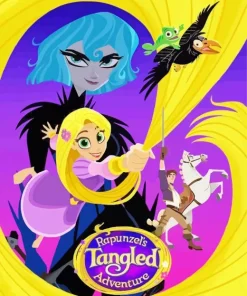 Rapunzels Tangled Adventure Poster Diamond Painting