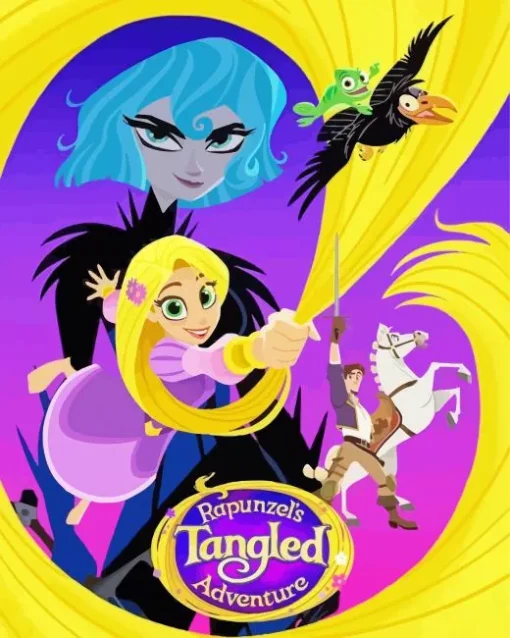 Rapunzels Tangled Adventure Poster Diamond Painting