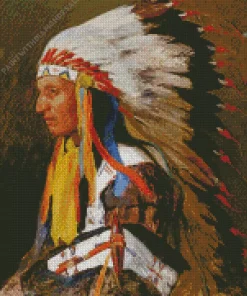 Richard Lorenz Indan Chief Diamond Paintings