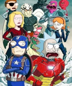 Rick And Morty Avengers Diamond Paints