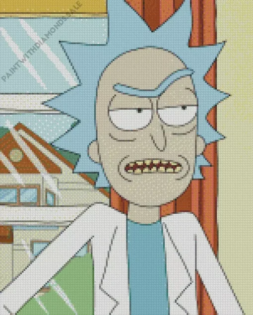 Rick Sanchez Character Diamond Painting