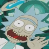 Rick Sanchez Diamond With Numbers