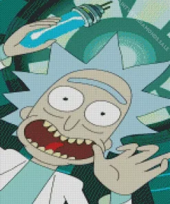 Rick Sanchez Diamond With Numbers