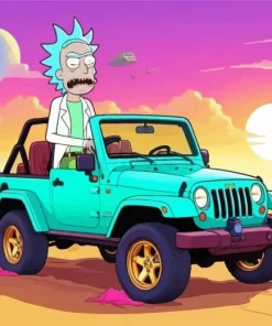 Rick Sanchez In A Jeep Wrangler Diamond Paints