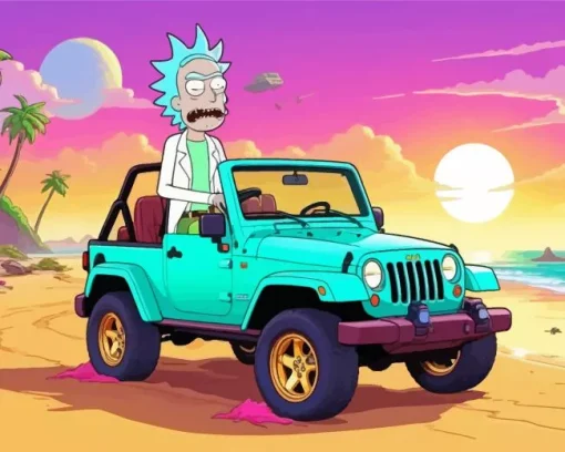 Rick Sanchez In A Jeep Wrangler Diamond Paints