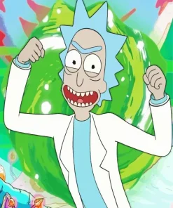 Rick Sanchez Character Diamond Painting