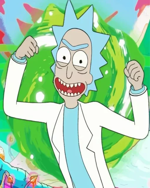 Rick Sanchez Character Diamond Painting