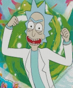 Rick Sanchez Character Diamond Painting