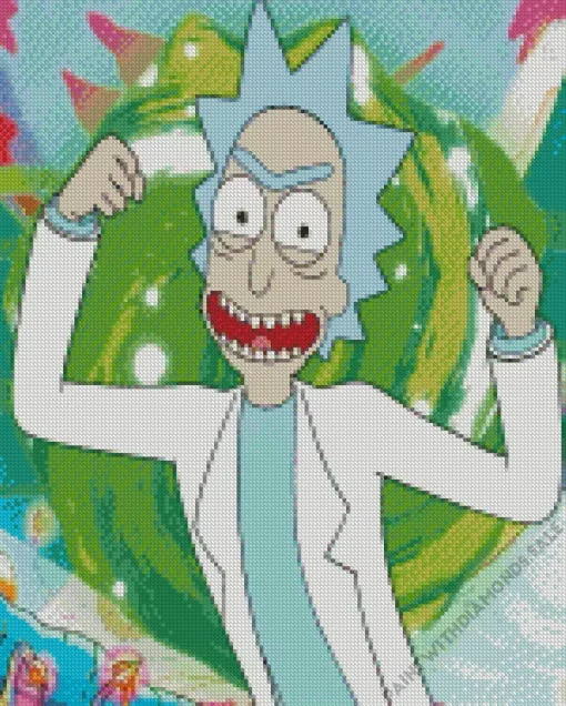 Rick Sanchez Character Diamond Painting