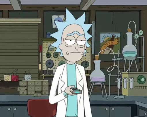 Rick Sanchez In Rick And Morty Diamond Painting