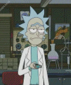 Rick Sanchez In Rick And Morty Diamond Painting