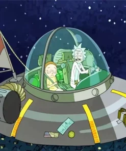 Rick and Morty In Space Diamond Paints