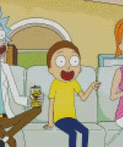 Rick And Morty Cartoon Diamond Painting