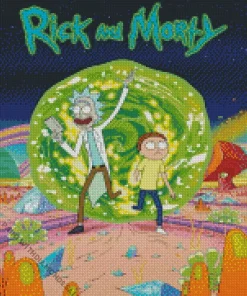 Rick And Morty Poster Art Diamond Painting