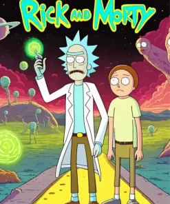 Rick and morty animated sitcom Diamond Paints