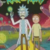 Rick and morty animated sitcom Diamond With Numbers