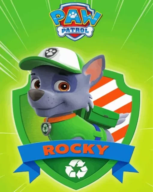 Rocky Paw Patrol Diamond By Numbers