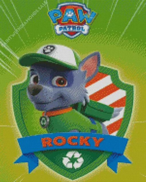 Rocky Paw Patrol Diamond Paintings