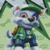 Rocky Paw Patrol Puppy Diamond Paintings