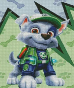 Rocky Paw Patrol Puppy Diamond Paintings