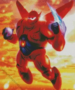 Flying Baymax Diamond Painting