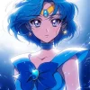 Sailor Mercury Sailor Guardian Diamond With Numbers