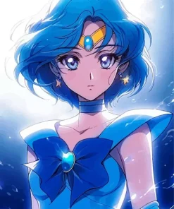 Sailor Mercury Sailor Guardian Diamond With Numbers