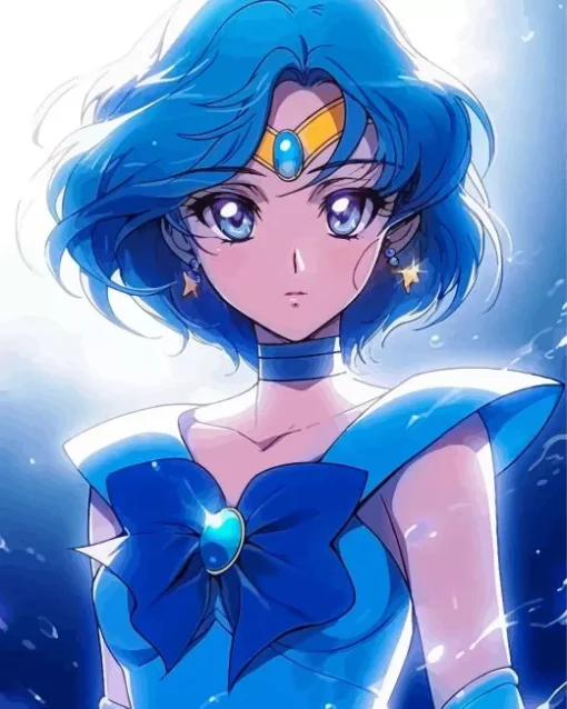 Sailor Mercury Sailor Guardian Diamond With Numbers