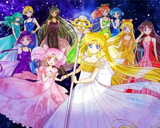 Sailor Moon Guardians Diamond With Numbers