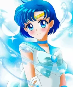 Sailor Moon Sailor Mercury Diamond With Numbers