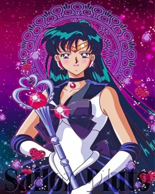 Sailor Moon Sailor Pluto Diamond With Numbers