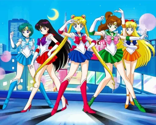 Sailor Moon Characters Diamond Painting